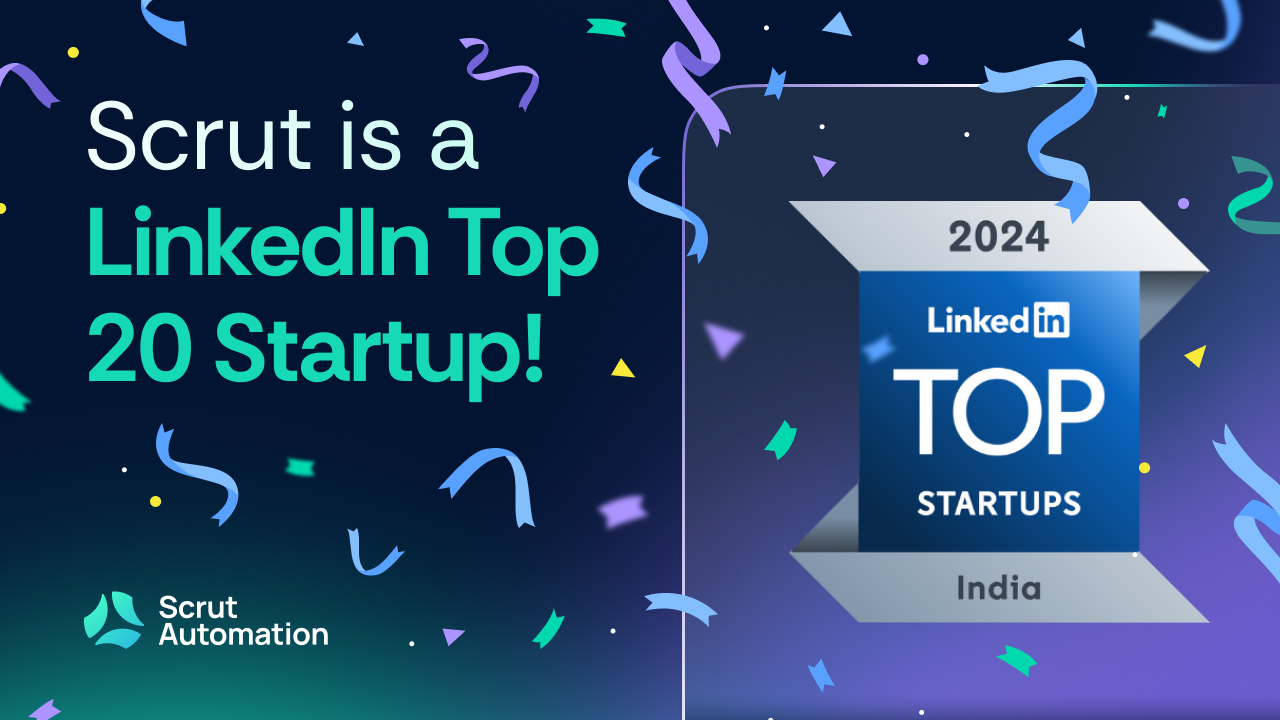 Scrut Automation is a LinkedIn Top 20 Startup (2024)